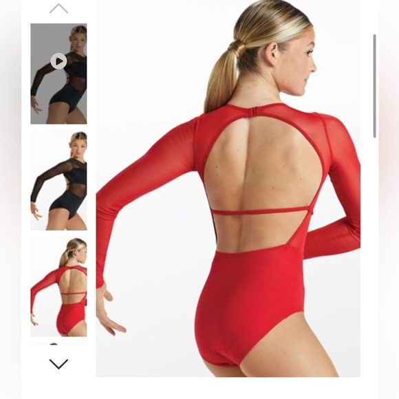 Balera MT10406 Red Dance costume Adult Large - Picture 6 of 7